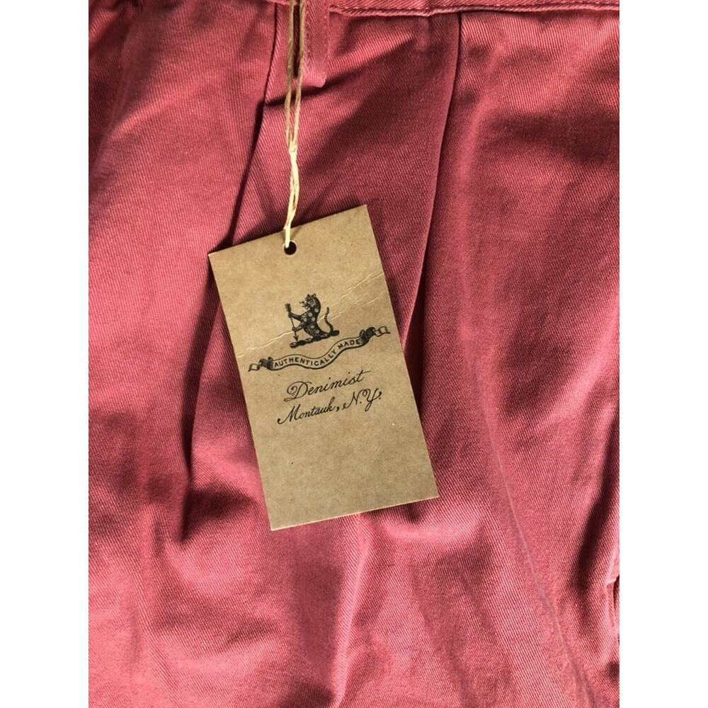 New Denimist Pants Womens 31 Nautical Red Blair Double Pleat Wide Leg Trousers - Picture 7 of 15